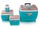 ونسور طقم صندوق ايس من 4 قطع بعجلات من بيناكل - 30 لتر، 11 لتر، 4.5 لتر، 1 لتر (ازرق وبرتقالي)، متعدد الالوان