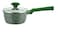 Prestige 18 cm Sauce Pan w/lid Granite Non-Stick Aluminium   Induction Base  Granite Sauce Pan   PFOA & Lead Free - Green
