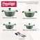 Prestige Essential 10 pcs Cookware Sets   Granite Stone Pots and Pans Set   Granite Non-Stick Cooking Set   Induction Cooking Sets - Green