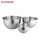 WINSOR 3pcs Mixing Bowl Set – Stainless Steel Nesting Bowls for Cooking   Baking Pot   Serving Bowls for Salad Cereal Soup Noodles Fruits   WR80835