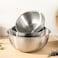 WINSOR 3pcs Mixing Bowl Set – Stainless Steel Nesting Bowls for Cooking   Baking Pot   Serving Bowls for Salad Cereal Soup Noodles Fruits   WR80835