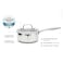 Prestige Infinity Tri Ply Stainless Steel 16cm Saucepan With Lid, Induction + All Hob Suitable, Pfoa Free, PR81186