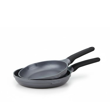 Prestige Essentials 4x Ultra Touch Twin Fry Pan Set of 24cm and 28cm   Non-Stick Granite Coated Frying Pan   PR81169