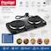 Prestige 2500W Ceramic Double Hotplate Rust Proof Body With Dual Temperature Controls   PR81405 - Black