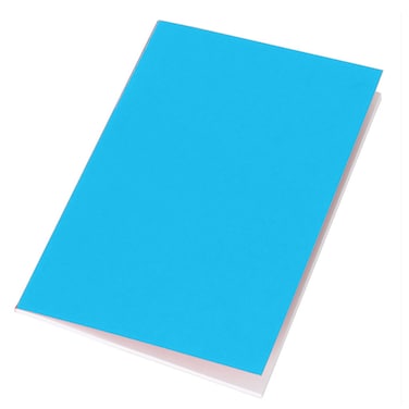 VINICA A5 Cardboard Cover Notebook   80 Ruled Pages   Aqua Blue