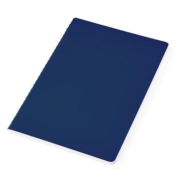 VINICA A5 Cardboard Cover Notebook   80 Ruled Pages   Navy Blue