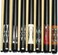2-Pieces Professional Pool Cue Stick - 57" 13mm Tip (17-19oz) Premium Canadian Maple Wood Shaft ( Pack of 1 Cue)