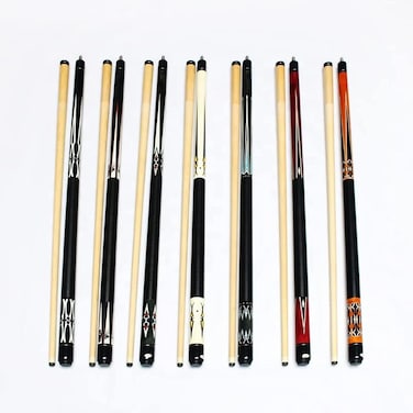 2-Pieces Professional Pool Cue Stick - 57" 13mm Tip (17-19oz) Premium Canadian Maple Wood Shaft ( Pack of 1 Cue)