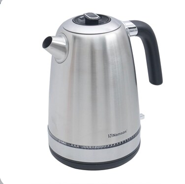 NAMSON ELECTRIC KETTLE 1.7L 2200W NA-8073 WATER BOILER   AUTO-OFF   360&deg; ROTARY BASE   RAPID BOIL SYSTEM   LED LIGHT   OVER HEAT PROTECTION   STAINLESS STEEL BODY