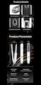 Solarae High Quality Professional Ceramic Flat Iron New Infrared Hair Straightener LCD Display PTC Plate Type-White