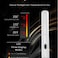 Solarae High Quality Professional Ceramic Flat Iron New Infrared Hair Straightener LCD Display PTC Plate Type-White