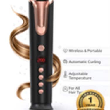 Solarae High Quality Professional  Wireless Hair Curler 390F Ceramic Curling Iron LCD Automatic Hair Curlers