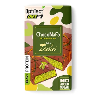 Optitect Diet Choconafa Dubai chocolate With Pistachio, 100 Gm