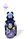 Kids Leak-Proof Plastic Water Bottle, BPA-Free, Cute Cartoon Design with Adjustable Strap, Black