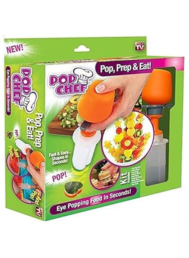 Dubai Gallery Pop Chef Fruits Cutter- 6 Shapes Multicolour