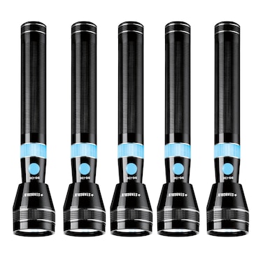 STARGOLD Rechargeable Flash Light, 5 In 1 LED Flashlight - High Power Super Bright Cree LED Torch Light - Built-In 2000mAh Li-Ion Battery