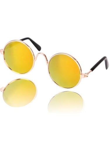 Sweet seven Pet Sunglasses - Stylish Glasses for Small Dogs and Cats, English Short Cloth Evening Sunglasses