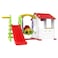 Playhouse W/ Slide, Swing &amp; Basketball Ring,CHD-532 Size
239.50 x 139 x 128 cm