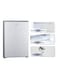 Super General Mini Compact Refrigerator 90L Gross - 76L Net Capacity, Beverage-Fridge With Child Lock, Shelf, Freezer-Box, Reversible Door SGR045HS Silver