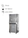 Super General 22 Gallons 2 Tap Water Cooler, Steel - SGCL25T2