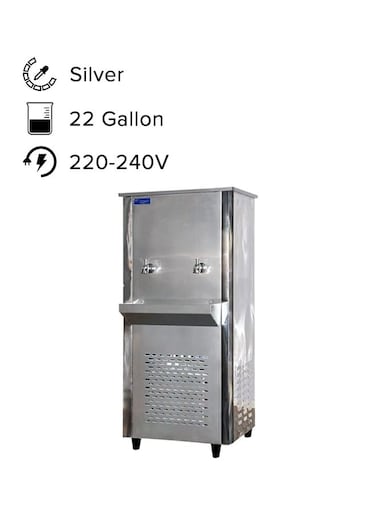Super General 22 Gallons 2 Tap Water Cooler, Steel - SGCL25T2