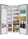 Super General Side-By-Side Refrigerator 600L Gross and 501L Net Capacity Fridge with Water Dispenser Digital Control, Freezer, SGR870SBS, Silver