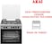 AKAI 60X55cm Freestanding Gas Cooker with 4 Burners, Automatic Ignition &amp; Full Safety, Enamelled Pan Support, Gas Oven &amp; Gas Grill 60X55X80Cm Made in Turkey CRMA-66SCN