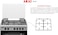 AKAI 60X55cm Freestanding Gas Cooker with 4 Burners, Automatic Ignition &amp; Full Safety, Enamelled Pan Support, Gas Oven &amp; Gas Grill 60X55X80Cm Made in Turkey CRMA-66SCN