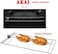 AKAI 90X60 Freestanding Gas Cooker With 5 Burner, Automatic Ignition &amp; Full Safety, Cast Iron Pan Support, Gas Oven &amp; Gas Grill WITH FAN 90X60X80Cm Made in Turkey CRMA-960SCF