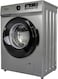 Super General 8Kg Front Load Washing Machine 1400 RPM LED Display  15 Wash Programs Child Lock And Quick Wash, Silver SGW8250NLEDS