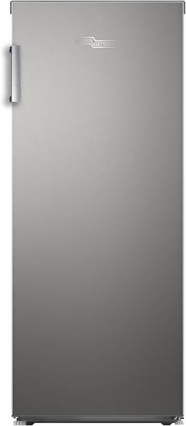 Super General 160 Liters gross upright freezer, Inverter Compressor, No Frost, Ice Twist Maker, Reversible Door,  SGUF201NFDC Silver