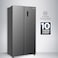 Super General 600 Liters Gross Side-By-Side Refrigerator-Freezer SGR710SBSSE, Inverter Compressor, Digital Control, Tempered Glass Shelves, 91x59x177cm (WxDxH), Inox Finish, 10-Years Inverter Warranty