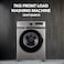 Super General 7 Kg Front Load Washing Machine SGW7260INVS , Inverter Motor, 15 Programs, Quick Wash, Drum Clean, Child Lock, LED Display, 59.5Wx40Dx85H cm, Silver
