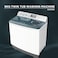Super General 9KG Twin Tub Washing Machine, 6KG Spin Capacity, Pulsator Wash, Transparent Lid, Magic Lint Filter, High Back Control Panel, White, SGW95N
