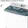Super General 17KG Twin Tub Washing Machine, 10KG Spin Capacity, Pulsator Wash, Transparent Lid, Magic Lint Filter, High Back Control Panel, White, SGW175N
