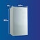 Super General 110 Liters Gross Single Door Mini Refrigerator SGR131KSE, Compact Small Size Beverage Fridge, Defrost, Adjustable Wired Shelves, Silver
