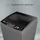 Super General 11.5kg Fully Automatic Top Load Washing Machine SGW1252S , 700 RPM, 8 Programs, Soft Close Glass Lid, LED Display, Child Lock, Drum Clean, 61.1x60.1x101.5cm (WxDxH), Black, 1-Yr Warranty
