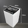 Super General 7.5kg Fully Automatic Top Load Washing Machine SGW755, 680 RPM, Soft Close Glass Lid, LED Display, Auto Balance, Child Lock, Drum Clean, 55x57x94cm (WxDxH), White-Black, 1 Year Warranty