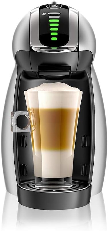 Nescafe Dolce Gusto By De'Longhi Genio 2 Automatic Capsule Coffee Machine With Compact, Powerful Up To 15 Bar Pressure, Cappuccino, Grande, Tea, Hot Chocolate &amp; Espresso Coffee Maker Edg465.T Titanium