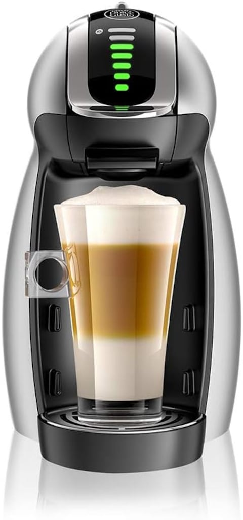 Nescafe Dolce Gusto By De&#39;Longhi Genio 2 Automatic Capsule Coffee Machine With Compact, Powerful Up To 15 Bar Pressure, Cappuccino, Grande, Tea, Hot Chocolate &amp; Espresso Coffee Maker Edg465.T Titanium