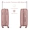 Senator Travel Bags Suitcase A1012 3 Pcs Hard Casing Trolley Luggage Set Rose Gold