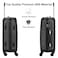 Senator Travel Bag Suitcase A1012 Hard Casing Cabin Luggage Trolley 51cm Black