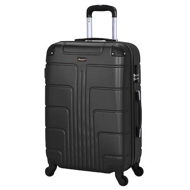 Senator Travel Bag Suitcase A1012 Hard Casing Medium Check-In Luggage Trolley 61cm Black