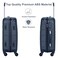 Senator Travel Bag Suitcase A1012 4 Pcs Hard Casing Trolley Luggage Set Navy Blue