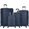 Senator Travel Bag Suitcase A1012 4 Pcs Hard Casing Trolley Luggage Set Navy Blue