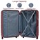 Senator Travel Bag Suitcase A1012 Hard Casing Cabin Luggage Trolley 51cm Burgundy