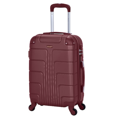 Senator Travel Bag Suitcase A1012 Hard Casing Cabin Luggage Trolley 51cm Burgundy