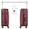 Senator Travel Bag Suitcase A1012 Hard Casing Medium Check-In Luggage Trolley 61cm Burgundy