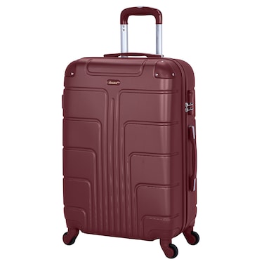 Senator Travel Bag Suitcase A1012 Hard Casing Medium Check-In Luggage Trolley 61cm Burgundy