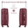 Senator Travel Bags Suitcase A1012 3 Pcs Hard Casing Trolley Luggage Set Burgundy